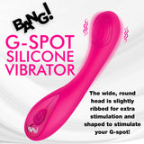 G-Spot Silicone Vibrator - Pink