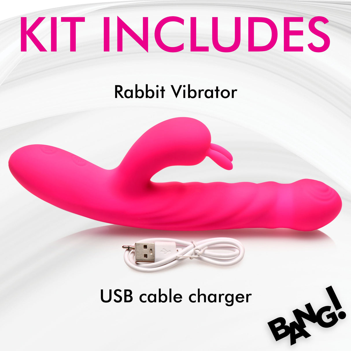 Thrusting & Vibrating Rabbit - Pink