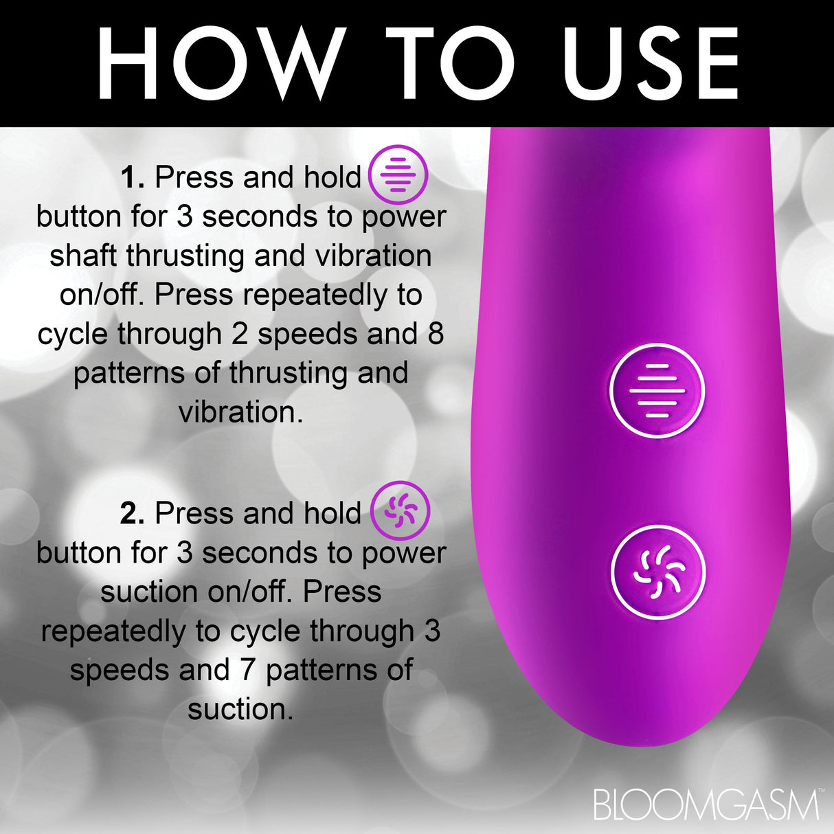 Thrust Wave Thrusting & Sucking Rabbit Vibrator