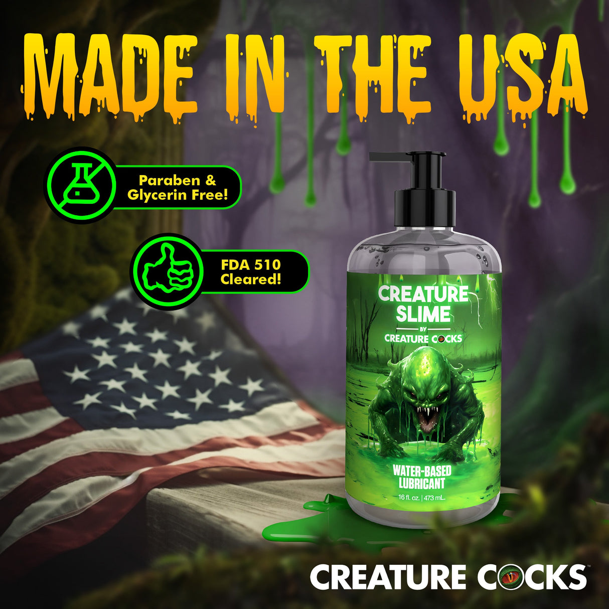 Creature Slime Water-Based Lubricant 16oz