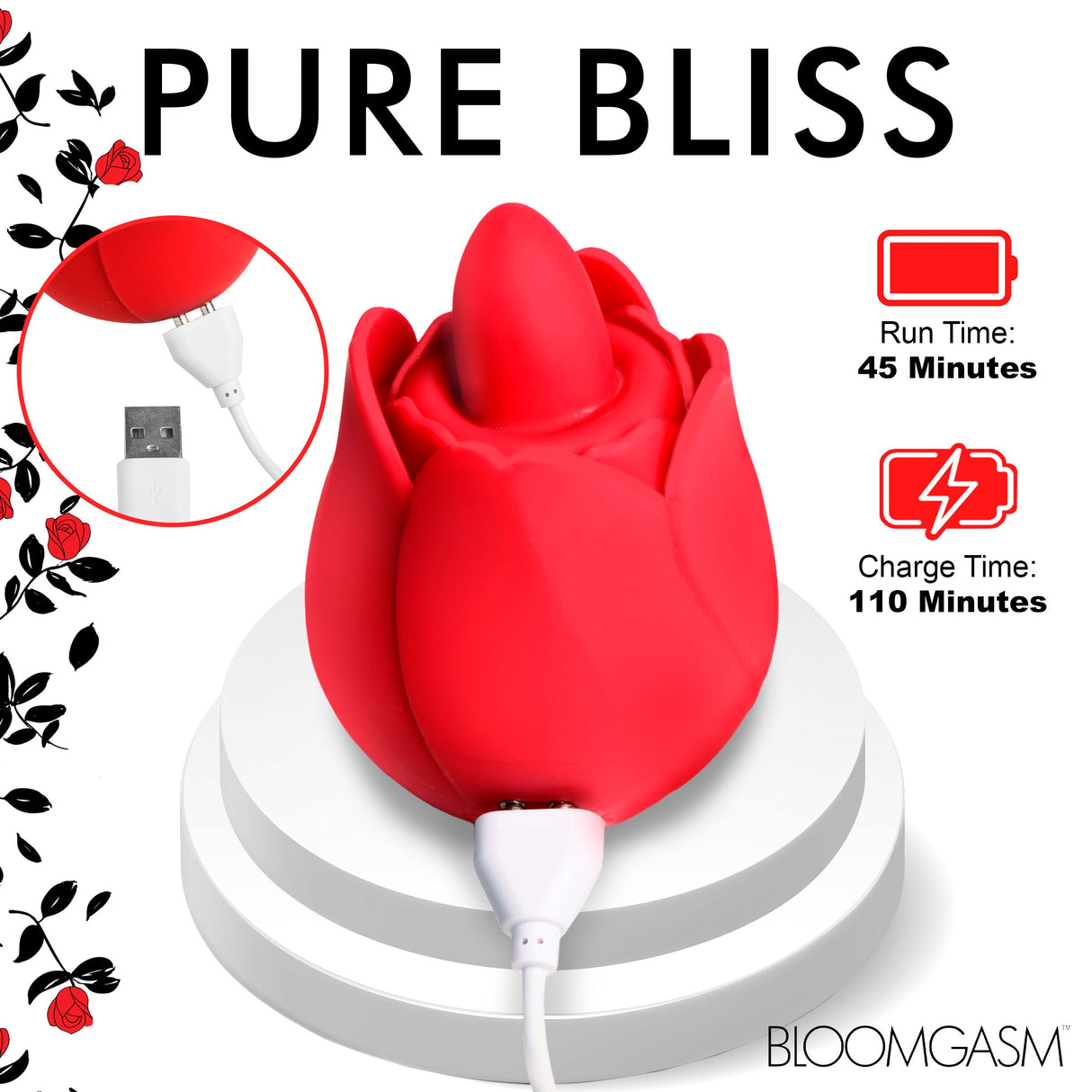 Rose Kisser Licking & Vibrating Digital Clitoral Stimulator