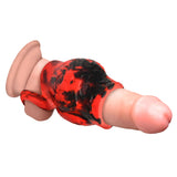 Hell Hound Silicone Penis Sleeve + Ball Stretcher - Large