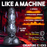 Cyborg Cock Thrusting & Vibrating Silicone Dildo