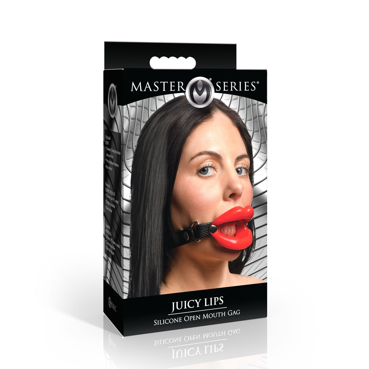 Juicy Lips Silicone Open Mouth Gag - Red