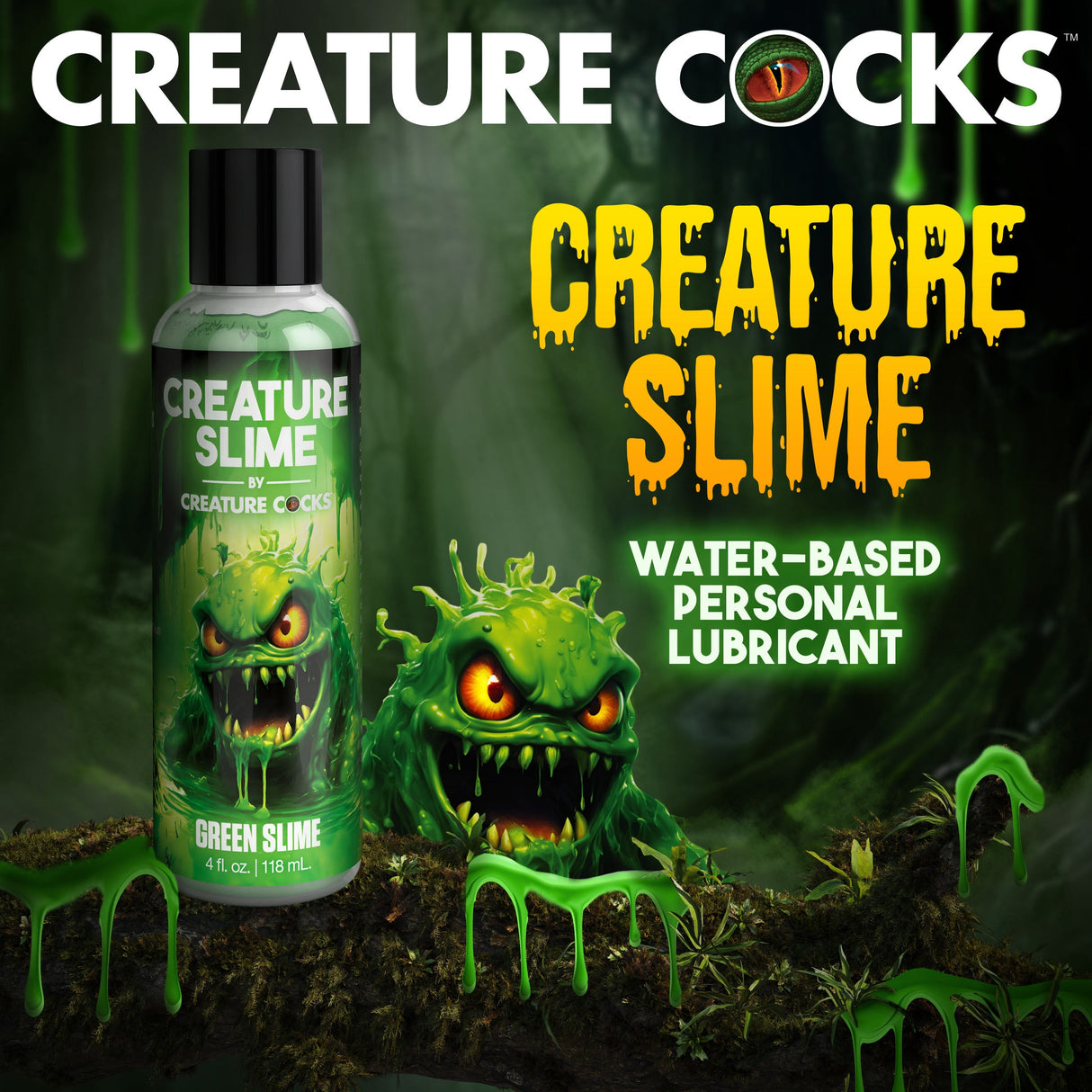 Creature Slime Green Slime Water-Based Lubricant 4oz