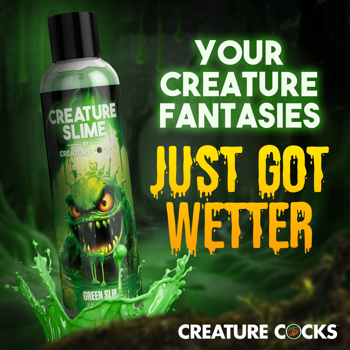 Creature Slime Green Slime Water-Based Lubricant 8oz