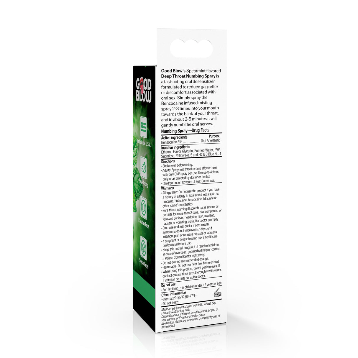 Deep Throat Mint Numbing Spray 2oz