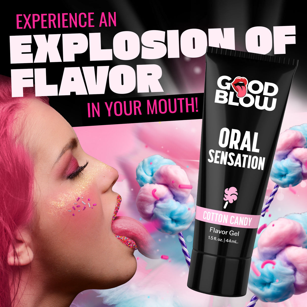 Oral Sensation Cotton Candy Flavor Gel