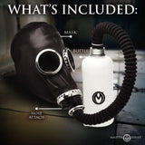 Dark Inhaler Gas Mask with Bottle