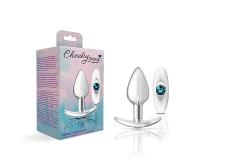 Cheeky Charms-Silver Metal Butt Plug Kit