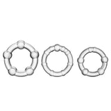 Stay Hard Beaded Cockrings 3Pk