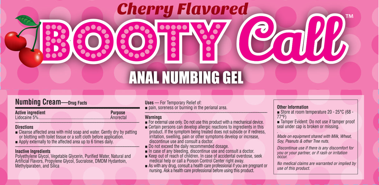 Bootycall Anal Numbing Gel 1.5oz