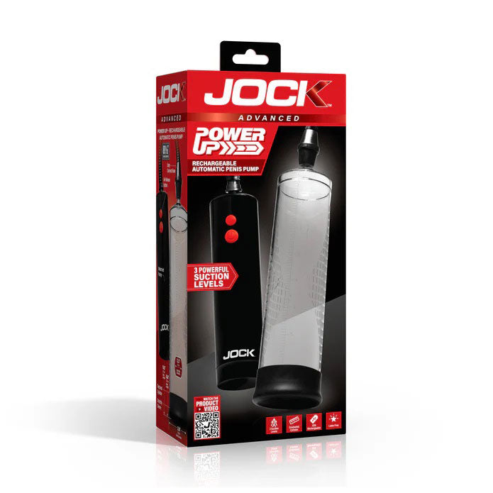 Power Up Rechargeable Automatic Penis Pump - Clear