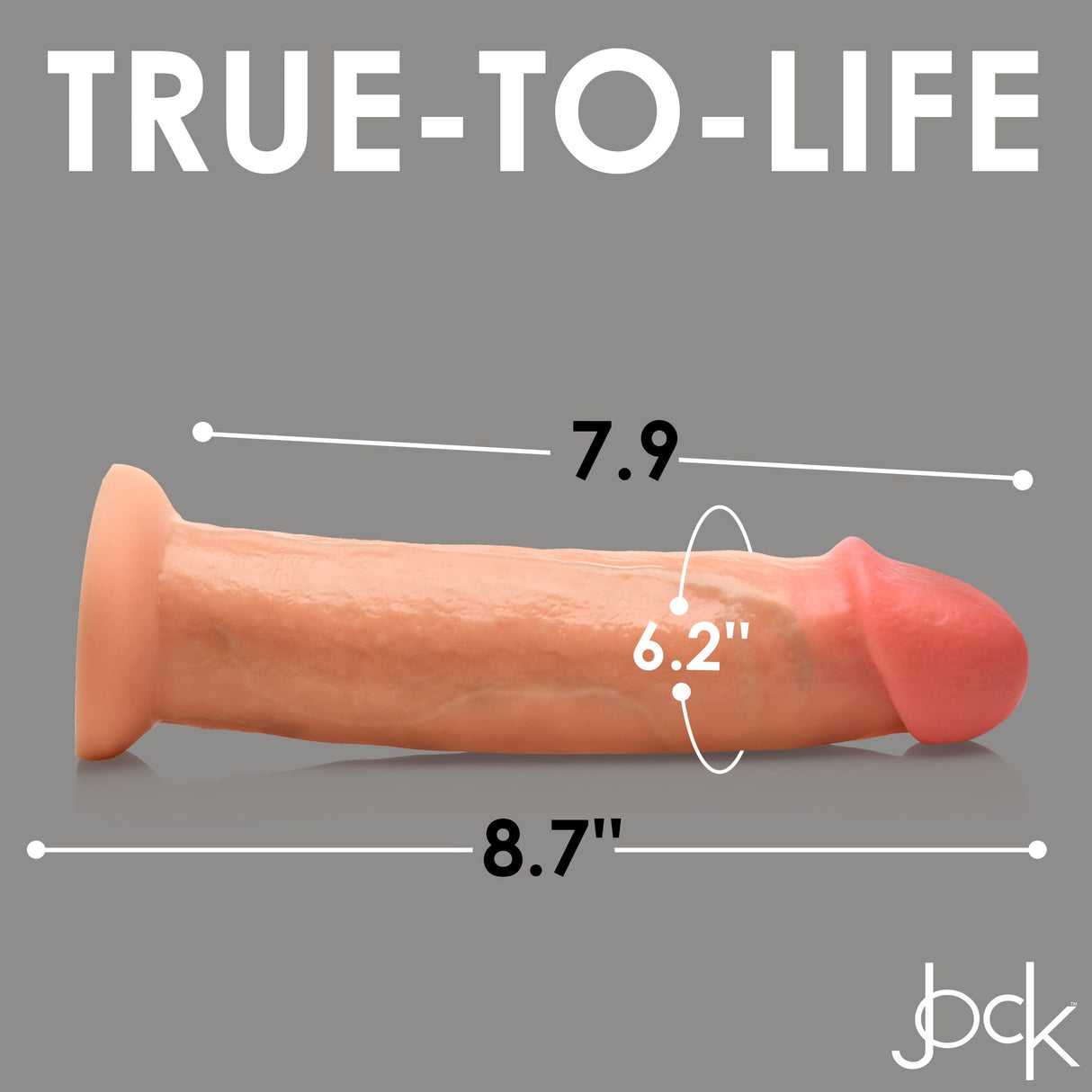 JOCK Real Skin 8.5" Silicone Dildo