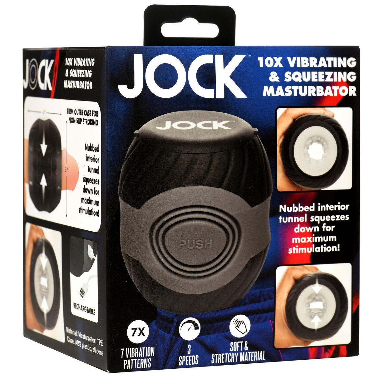 JOCK 10X Vibrating & Squeezing Masturbator