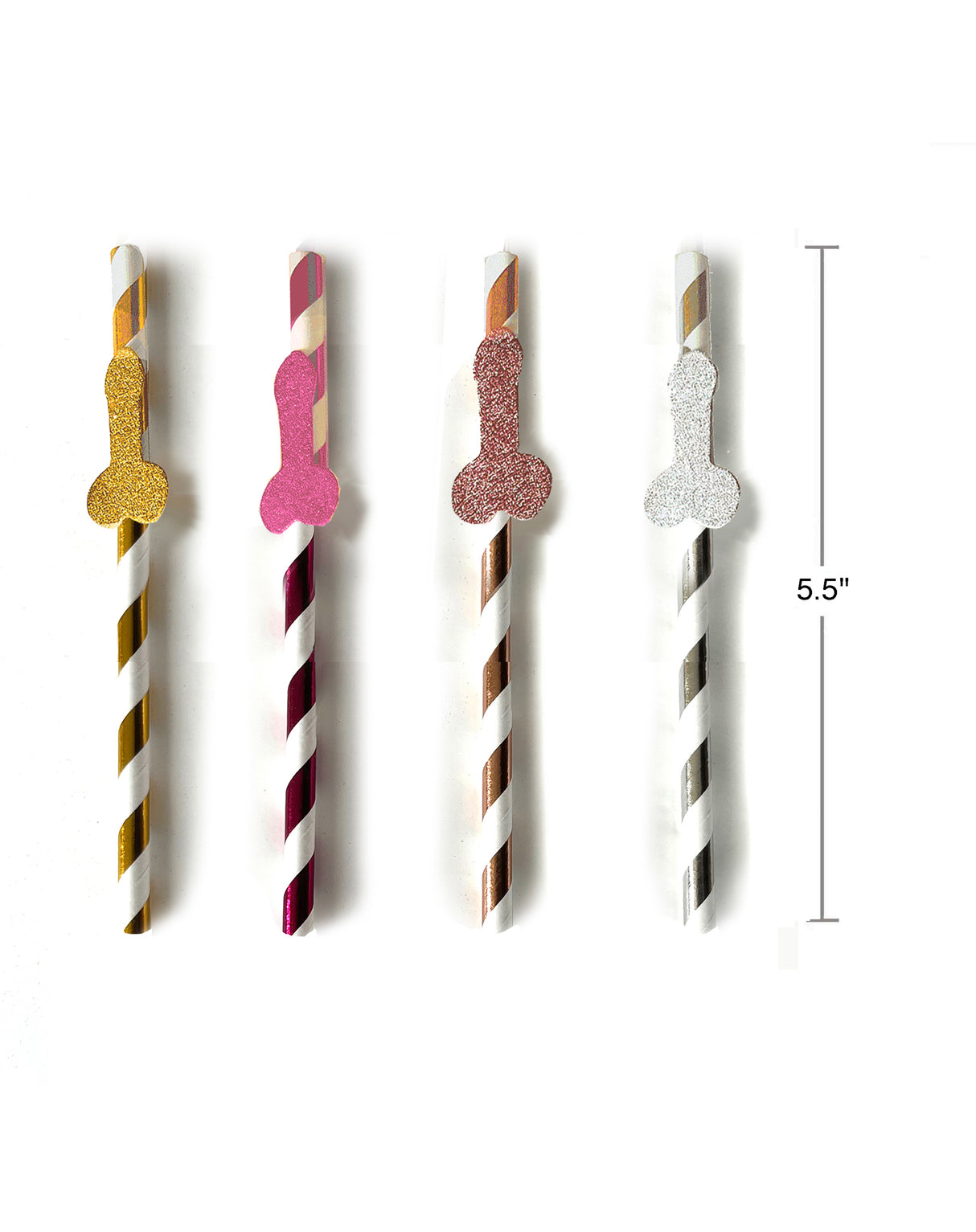 Glitterati Penis Cocktail Straws