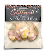 Glitterati Penis Confetti Balloons