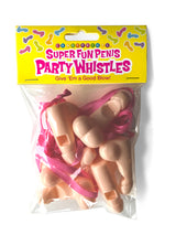 Super Fun Penis Party Whistles 6pk