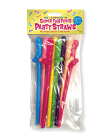 Super Fun Penis Multicolor Straws – 8 pack