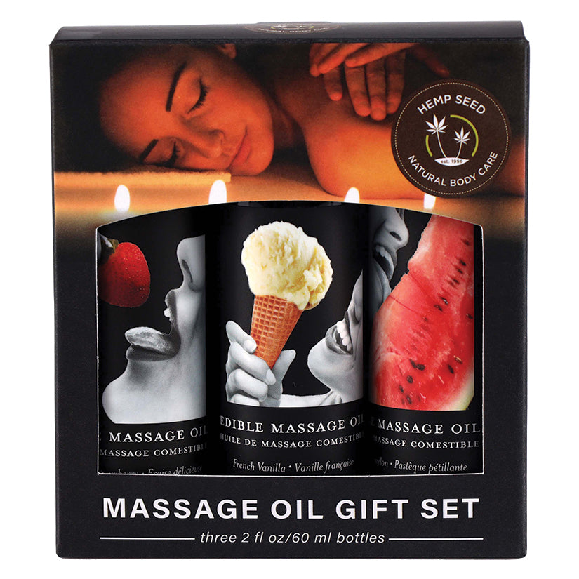 Edible Massage Oil Gift 2oz (Set Of 3)