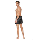 Charmeuse Satin Unisex Boxer Short-Black