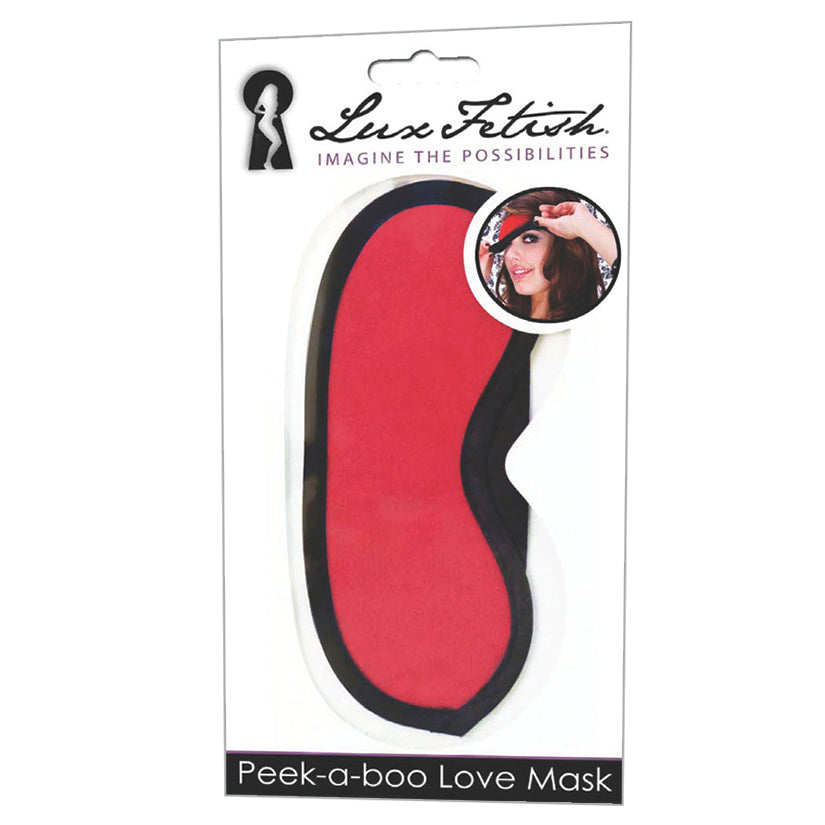 Lux Fetish Peek-A-Boo Love Mask