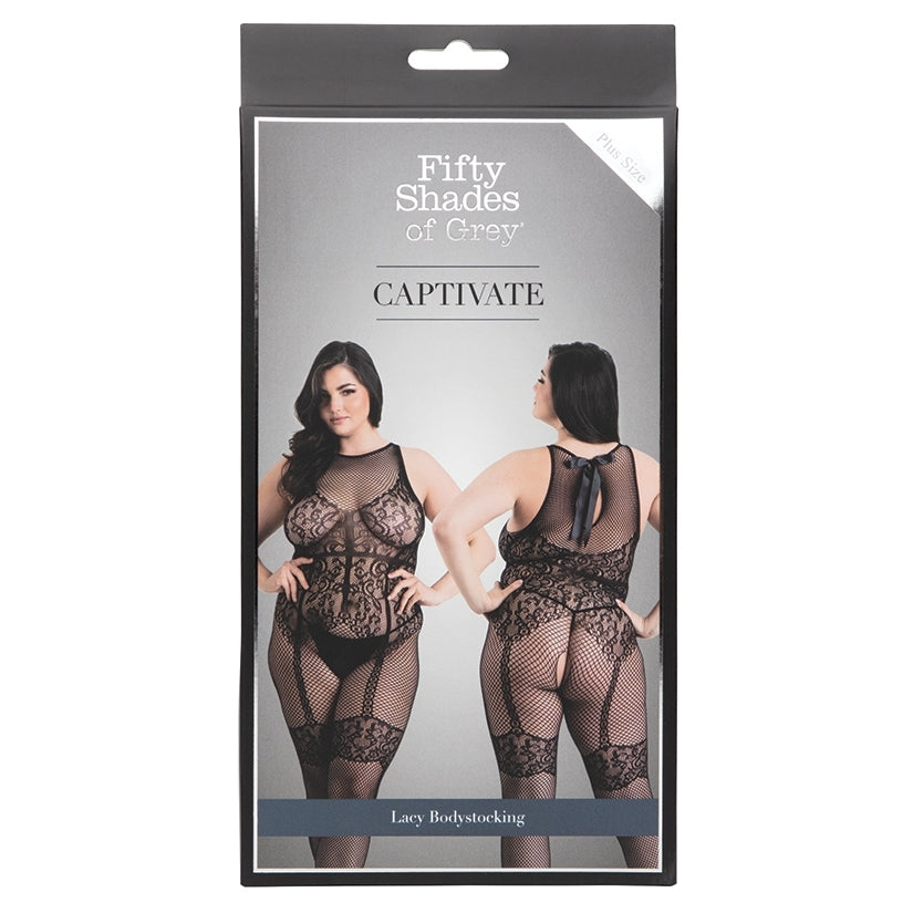 Fifty Shades Of Grey Captivate Lacy Bodystocking Plus