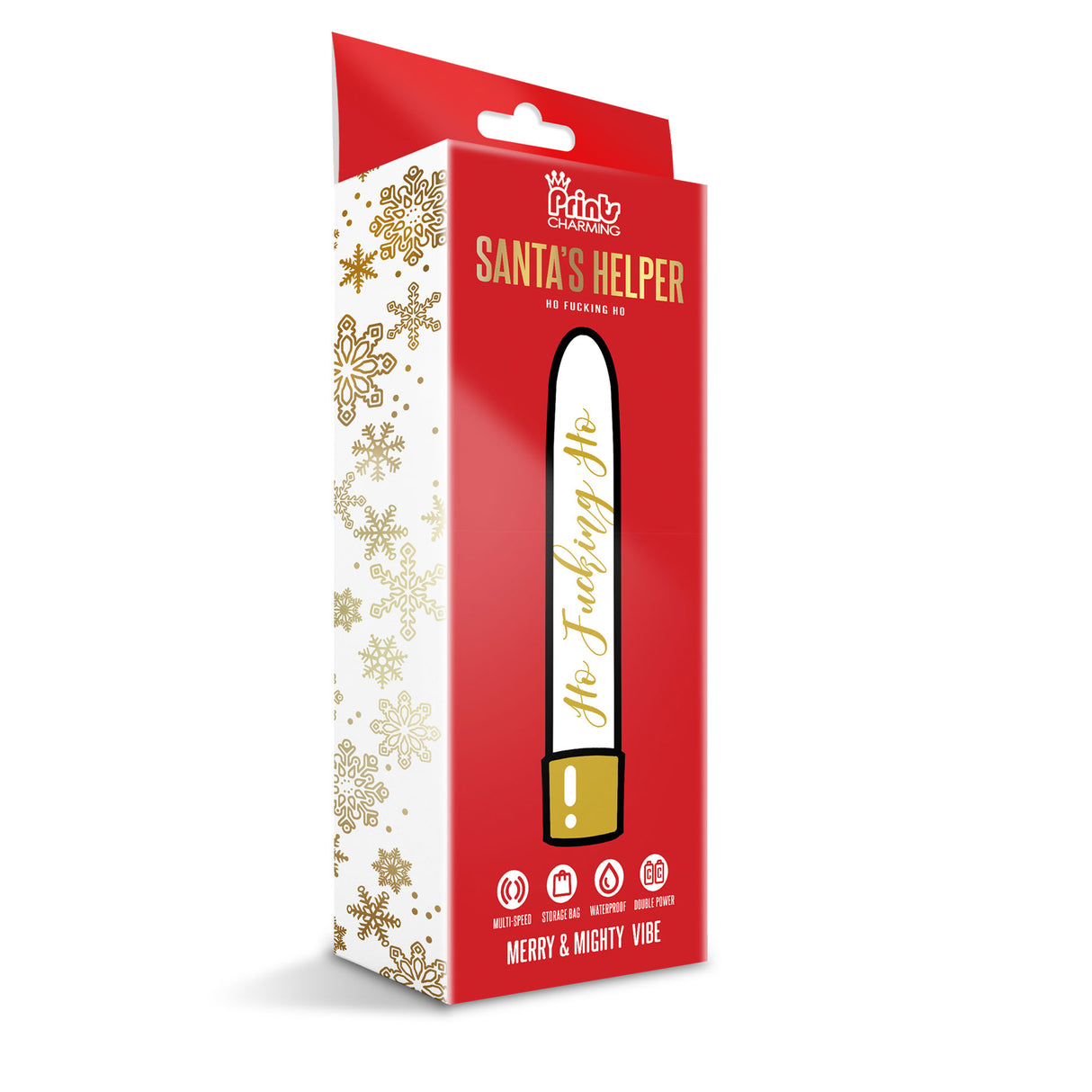 Prints Charming Santas Helper Merry and Mighty  Vibe - Ho Fucking Ho
