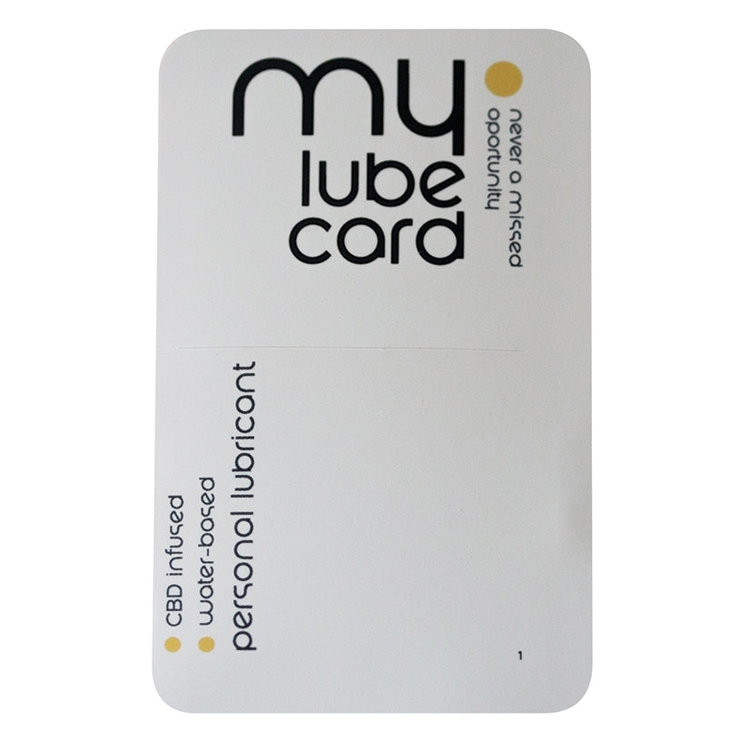 MyLubeCard CBD Infused Personal Lubricant 10pk