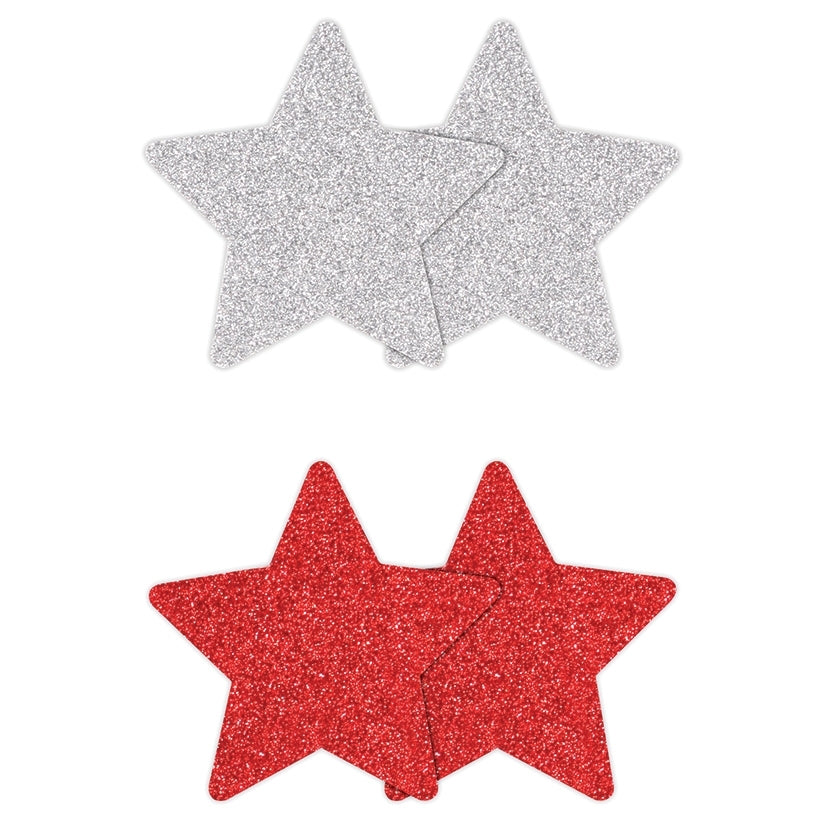 Pretty Pasties Glitter Stars 2pk