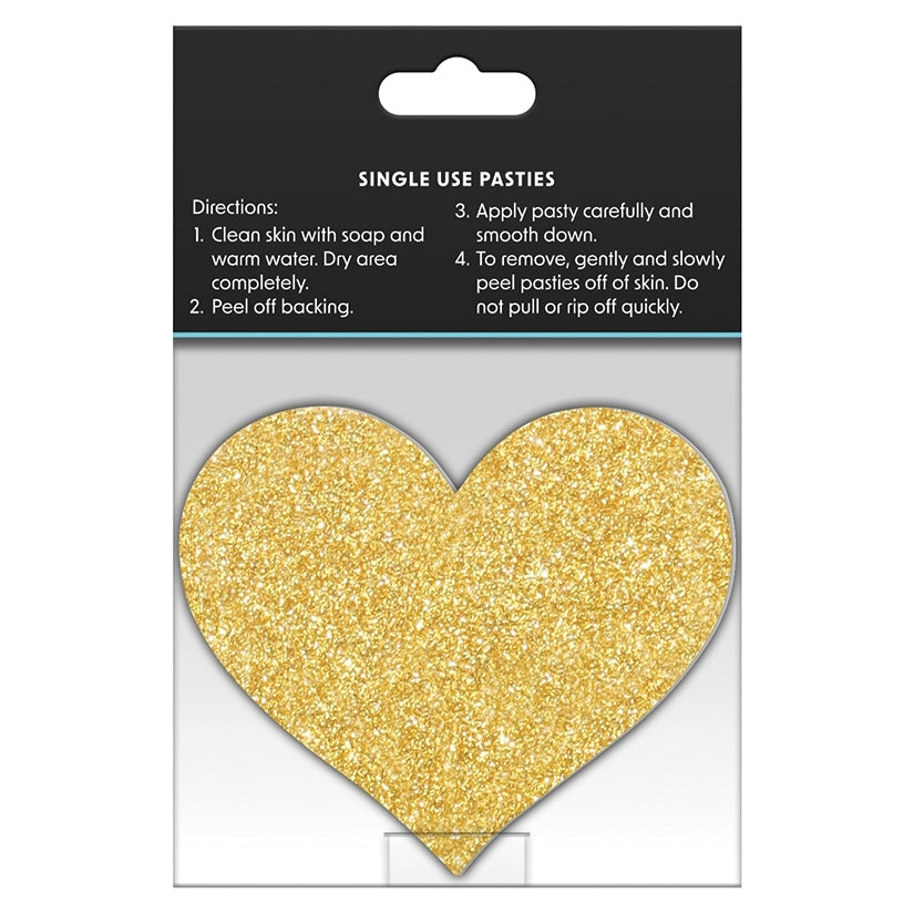 Pretty Pasties Glitter Hearts 2pk