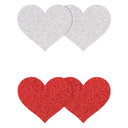 Pretty Pasties Glitter Hearts 2pk