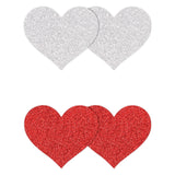 Pretty Pasties Glitter Hearts 2pk