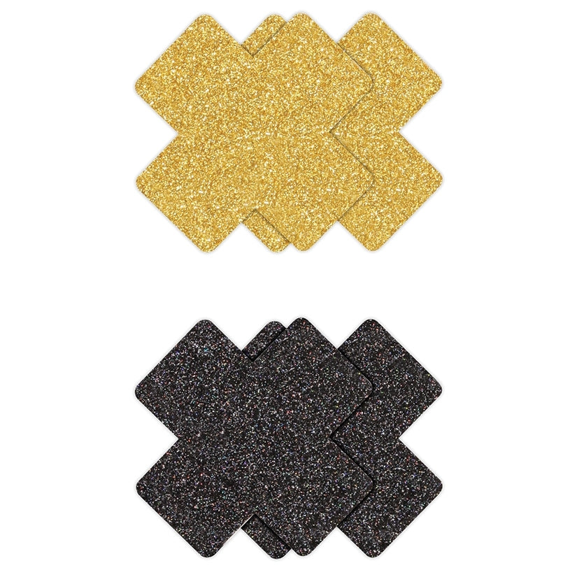 Pretty Pasties Glitter Cross 2pk