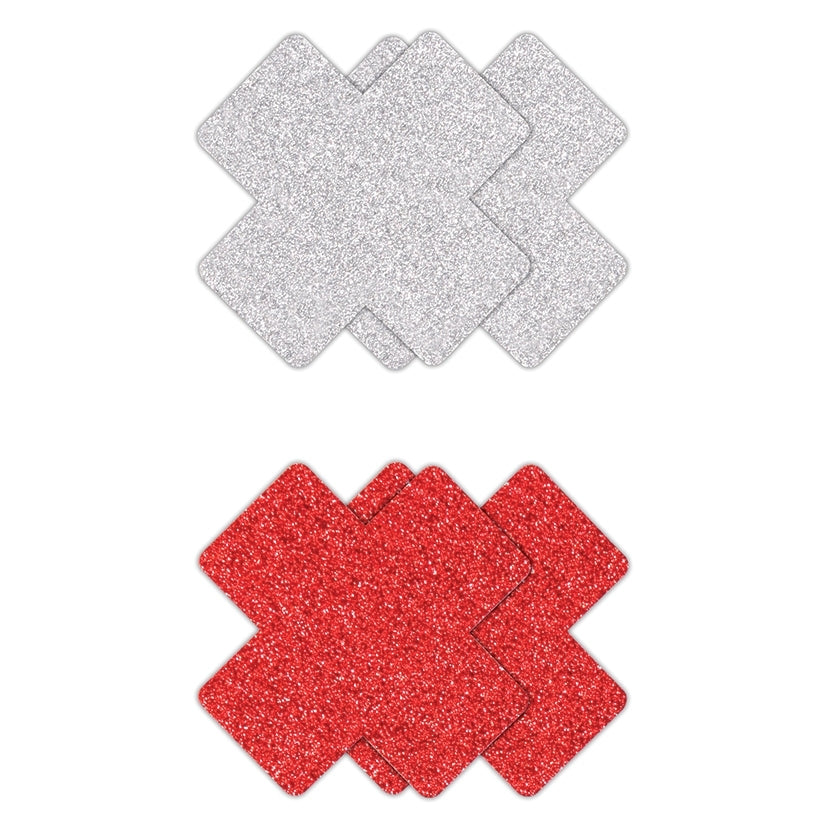 Pretty Pasties Glitter Cross 2pk