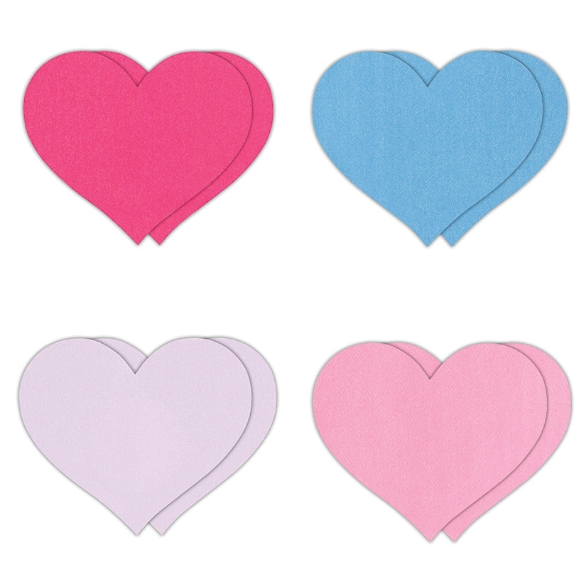 Pretty Pasties Heart-Assorted 4pk