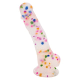 Natalie's Toy Box Cock A Palooza Confetti Silicone Suction Dildo