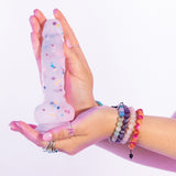 Natalie's Toy Box Cock A Palooza Confetti Silicone Suction Dildo