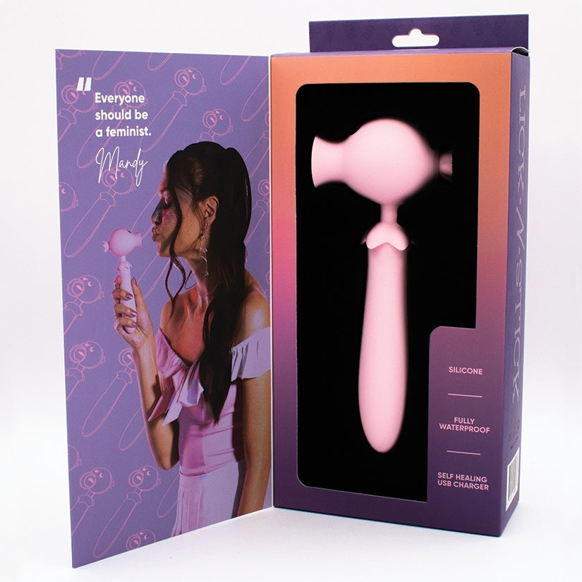 Natalie's Toy Box Lick N' Stick Clit Flicker & G-Spot Vibrator