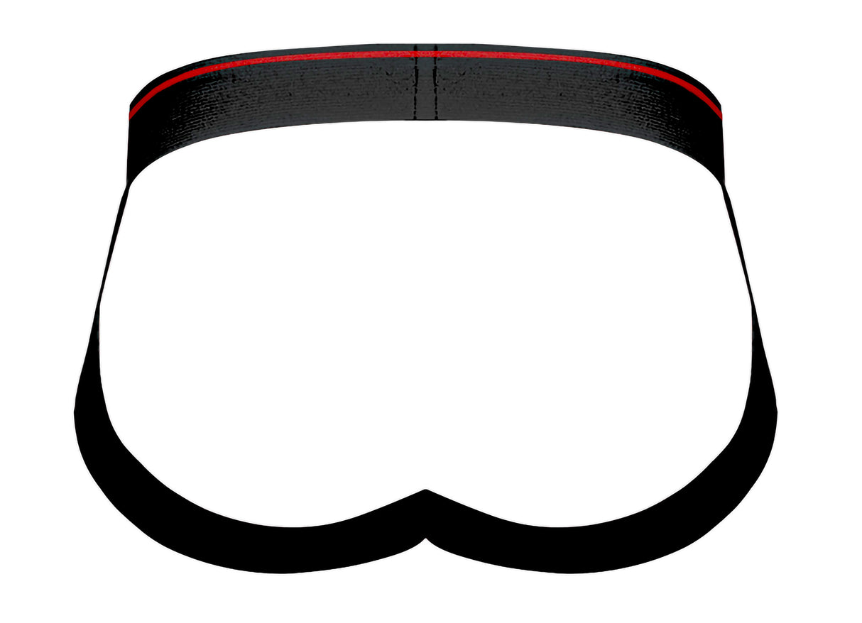 Retro Sport Panel Jock - S/ M - Black/ Red