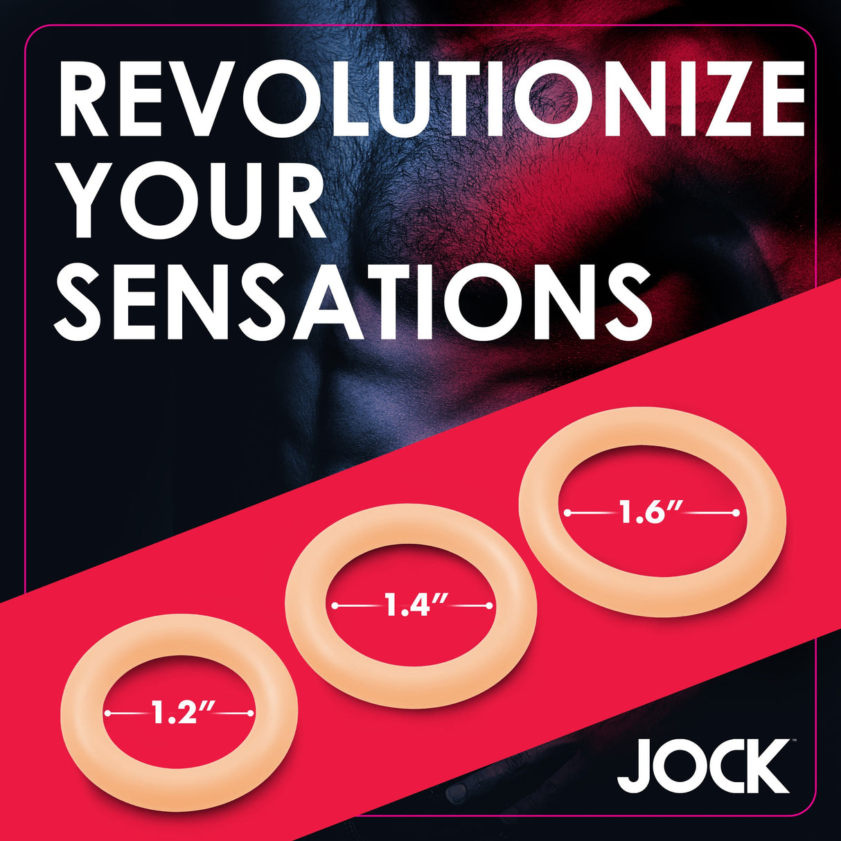 JOCK Discrete Silicone Cock Ring Set - Light