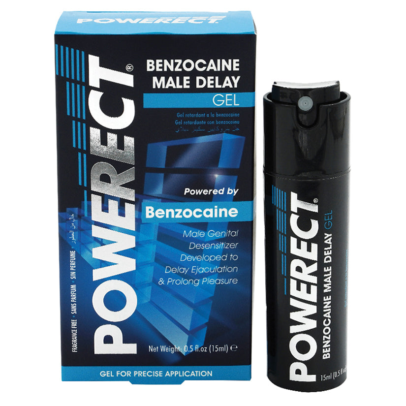 Powerect Benzocaine Male Delay Gel 0.5oz