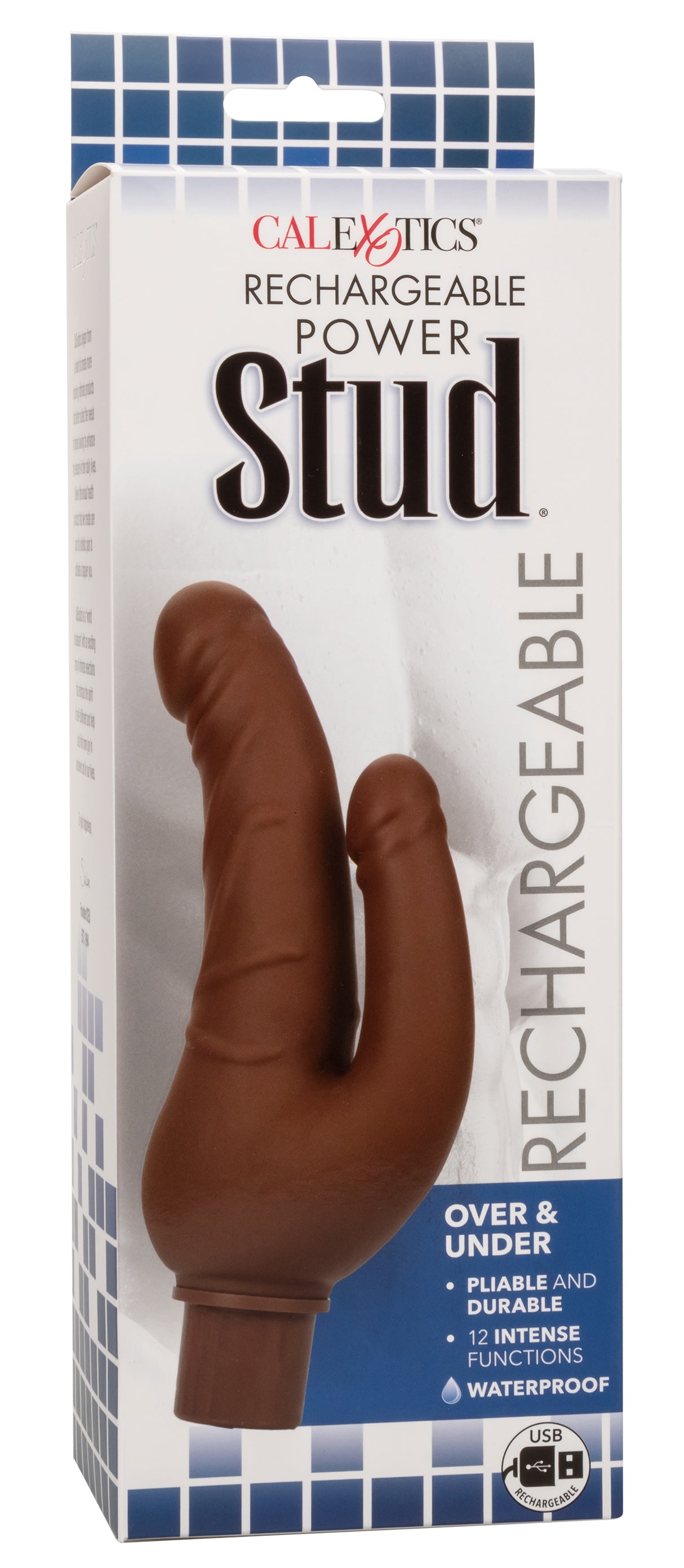 Rechargeable Power Stud Over and Under - Brown