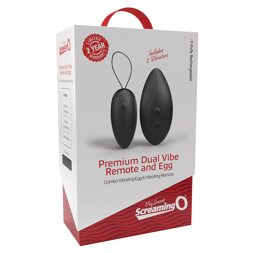 My Secret Premium Dual Vibe Remote And Egg-Black