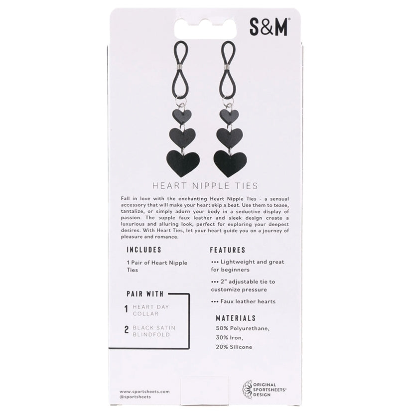 S&M Heart Nipple Ties