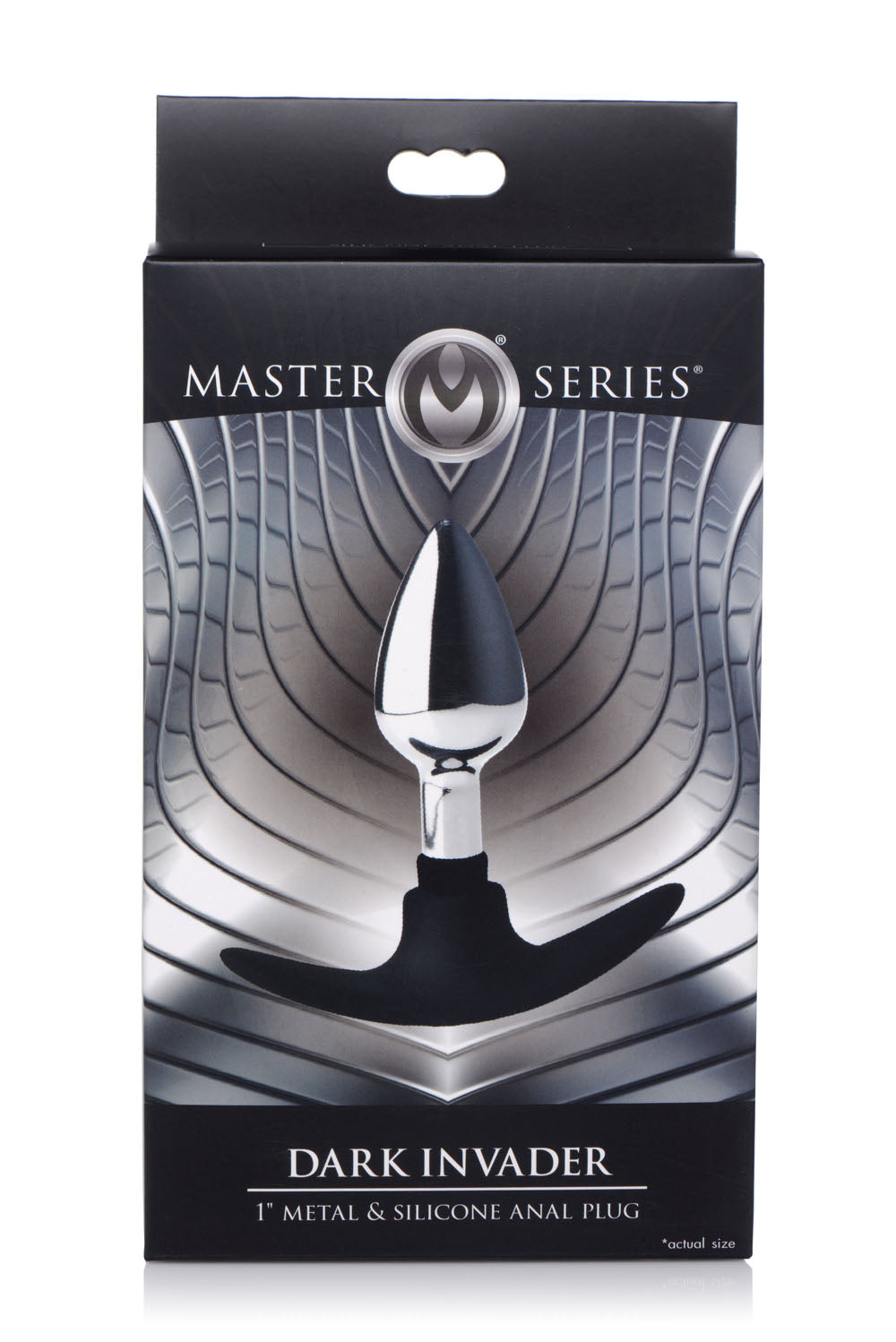 Dark Invader Metal and Silicone Anal Plug - Small
