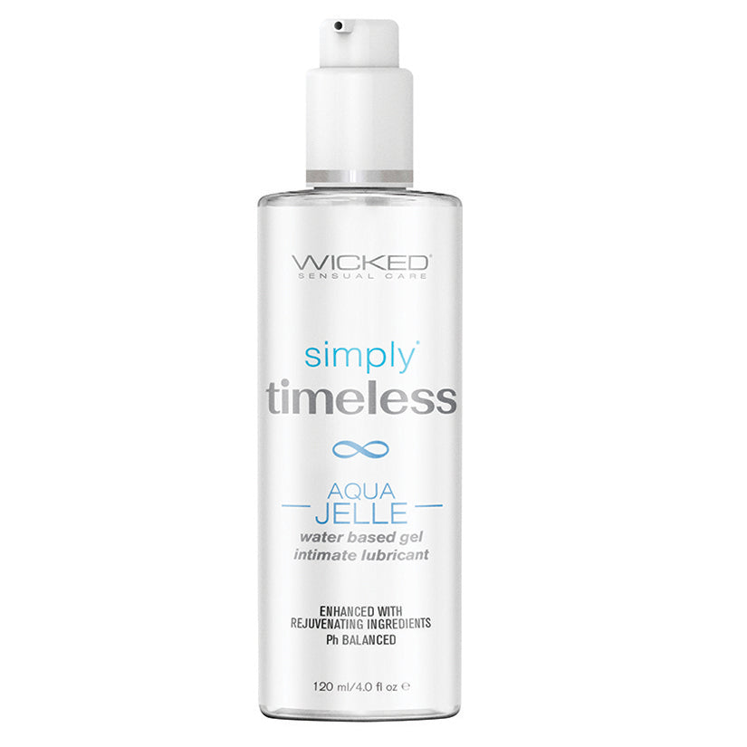 Wicked Simply Timeless Aqua Jelle Water-Based Gel Lubricant 4oz