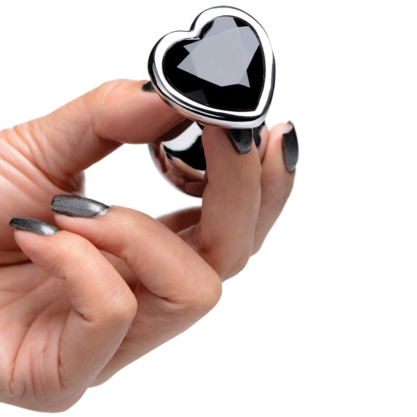 Booty Sparks Black Heart Gem Anal Plug