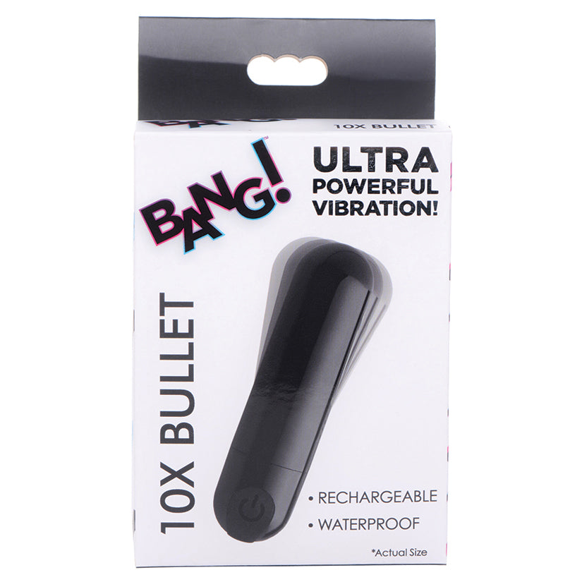 Bang! 10X Rechargeable Vibrating Metallic Bullet