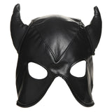 Master Series Dungeon Demon Bondage Hood with Horns